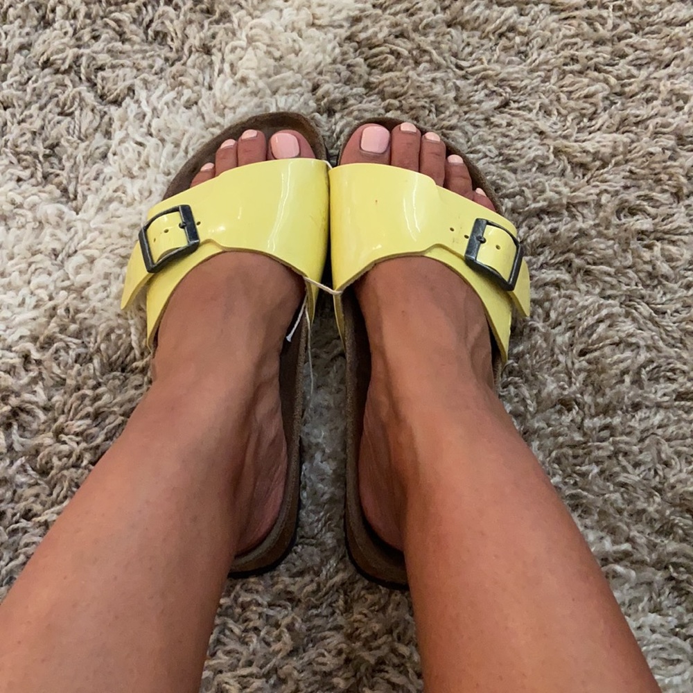 Yellow Birkenstock’s